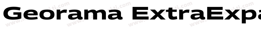 Georama ExtraExpanded SemiBold字体转换